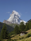 The Matterhorn Near Zermatt, Valais, Swiss Alps, Switzerland, Europe Photographie par Hans-Peter Merten