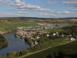Village of Machtum, Mosel Valley, Luxembourg, Europe Photographic Print by Hans-Peter Merten