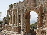 Taormina Theater, Taormina, Sicily, Italy, Europe Photographic Print by  Godong