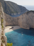 Shipwreck Bay, Zakynthos, Ionian Islands, Greek Islands, Greece, Europe Photographic Print by Frank Fell