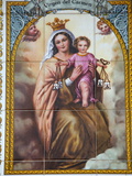 Virgen Del Carmen Tilework, Malaga, Andalucia, Spain, Europe Photographic Print by  Godong