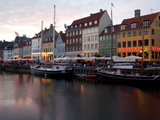 Nyhavn at Dusk, Copenhagen, Denmark, Scandinavia, Europe Fotografie-Druck von Frank Fell