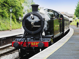 Dartmouth and Paignton Railway, Kingswear Station, Dartmouth, Devon, England, United Kingdom, Europ Photographie par David Hughes