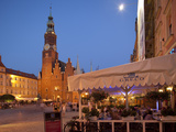 Town Hall at Dusk, Market Square (Rynek), Old Town, Wroclaw, Silesia, Poland, Europe Photographic Print by Frank Fell