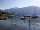 Boat Harbour and Lake, Bellagio, Lake Como, Lombardy, Italian Lakes, Italy, Europe Photographic Print by Frank Fell