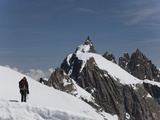Aiguille Du Midi, View of the Mont Blanc Massif, Chamonix, Haute Savoie, French Alps, France, Europ Photographie par Angelo Cavalli