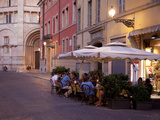 Cafe and Baptistry, Parma, Emilia Romagna, Italy, Europe Photographic Print by Frank Fell