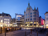 Restaurants at Dusk, Armagertorv, Copenhagen, Denmark, Scandinavia, Europe Photographic Print by Frank Fell