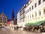 Restaurants at Dusk, Armagertorv, Copenhagen, Denmark, Scandinavia, Europe Photographic Print by Frank Fell