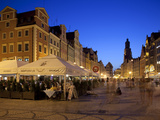 Restaurants, Market Square (Rynek), Old Town, Wroclaw, Silesia, Poland, Europe Photographic Print by Frank Fell