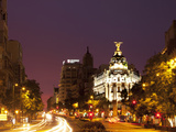 Gran Via and Calle De Alcala, Madrid, Spain, Europe Photographic Print by Angelo Cavalli