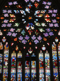 Last Judgment, Rose Window, St. Stephen's Cathedral, Sens, Yonne, Burgundy, France, Europe Lámina fotográfica por Godong