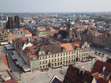 Market Square from St. Elisabeth Church, Old Town, Wroclaw, Silesia, Poland, Europe Photographic Print by Frank Fell