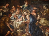 Nativity Painting in Iglesia Ex-Conventual De Ntra. Sra Del Carmen, Antequera, Andalucia, Spain, Eu Photographic Print by  Godong