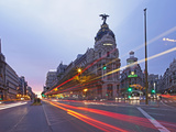 Gran Via and Calle De Alcala, Madrid, Spain, Europe Photographic Print by Angelo Cavalli