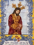 Azulejo Tilework Panel on Plaza De San Francisco, Malaga, Andalucia, Spain, Europe Photographic Print by  Godong