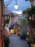Shopping Street at Dusk, Bellagio, Lake Como, Lombardy, Italy, Europe Photographic Print by Frank Fell