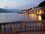 Promenade and Lake at Dusk, Bellagio, Lake Como, Lombardy, Italian Lakes, Italy, Europe Photographic Print by Frank Fell