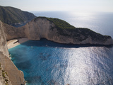Shipwreck Bay, Zakynthos, Ionian Islands, Greek Islands, Greece, Europe Photographic Print by Frank Fell