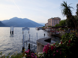 Town and Lake at Dusk, Bellagio, Lake Como, Lombardy, Italian Lakes, Italy, Europe Photographic Print by Frank Fell