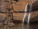 Waterfall over Navajo Sandstone, Zion National Park, Utah, United States of America, North America Photographic Print by Colin Brynn