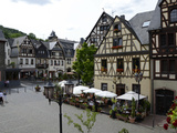 Market Square, Oberwesel, Rhine Valley, Rhineland-Palatinate, Germany, Europe Photographic Print by Hans-Peter Merten