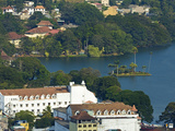 The Old-Fashioned White Queen's Hotel by the Famous Lake in the Old Sinhalese Hill Country Capital, Photographic Print by Rob Francis