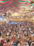 Beer Hall at the Stuttgart Beer Festival, Cannstatter Wasen, Stuttgart, Baden-Wurttemberg, Germany, Photographic Print by Michael DeFreitas