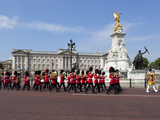 Band of the Coldstream Guards Marching Past Buckingham Palace During the Rehearsal for Trooping the Photographie par Stuart Black