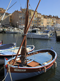 Fishing Boats in Vieux Port Harbour, St. Tropez, Var, Provence, Cote D'Azur, France, Mediterranean, Fotoprint van Peter Richardson