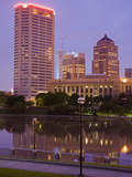 City Skyline and the Scioto River, Columbus, Ohio, United States of America, North America Photographic Print by Richard Cummins