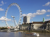 London Eye, River Thames, London, England, United Kingdom, Europe Photographic Print by Jeremy Lightfoot