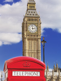 Red Telephone Box and Big Ben, Westminster, UNESCO World Heritage Site, London, England, United Kin Photographie par Marco Simoni