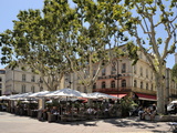 Alfresco Restaurants, Place De L'Horloge, Avignon, Provence, France, Europe Photographic Print by Peter Richardson