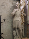 Statue of St. Joan of Arc, Dol Cathedral, Dol De Bretagne, Brittany, France, Europe Photographie par Nick Servian