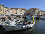 Fishing Boats in Vieux Port Harbour, St. Tropez, Var, Provence, Cote D'Azur, France, Mediterranean, Photographic Print by Peter Richardson