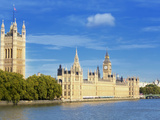 Big Ben, Houses of Parliament, and River Thames, Westminster, UNESCO World Heritage Site, London, E Photographic Print by Marco Simoni