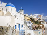 Greek Orthodox Church in Oia Village, Santorini Island, Cyclades, Greek Islands, Greece, Europe Photographic Print by Richard Cummins