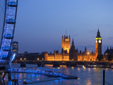 London Eye and Big Ben, London, England, United Kingdom, Europe Photographic Print by Marco Simoni