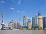 Skyline with Oriental Pearl Tower and Pudong Skyscrapers, Shanghai, China, Asia Photographic Print by Neale Clark