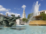 Trafalgar Square with St. Martin's in the Fields Church, London, England, United Kingdom, Europe Photographic Print by Stuart Black