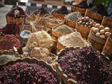 Display of Spices and Herbs in Market, Sharm El Sheikh, Egypt, North Africa, Africa Photographic Print by Adina Tovy