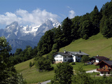Farm Near Maria Gern and Watzmann, Berchtesgadener Land, Bavaria, Germany, Europe Photographic Print by Hans-Peter Merten