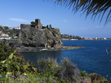 The Castle and Coastline, Aci Castello, Sicily, Italy, Mediterranean, Europe Photographic Print by Stuart Black