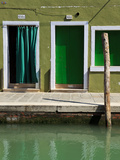 Colourfully Painted Houses Situated on Canal Banks on the Island of Burano, Located Near Venice, Ve Photographic Print by Kimberley Coole