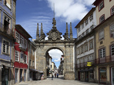 The Arco Da Porta Nova, Baroque Style City Gate, and Rua Diogo De Sousa, Braga, Minho, Portugal, Eu Photographic Print by Stuart Forster