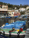 View over Fishing Harbour, Santa Maria La Scala, Sicily, Italy, Mediterranean, Europe Photographic Print by Stuart Black