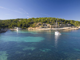 View across the Turquoise Waters of Cala Portals Vells Near Magaluf, Mallorca, Balearic Islands, Sp Photographic Print by Ruth Tomlinson