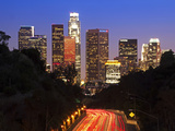 Pasadena Freeway (Ca Highway 110) Leading to Downtown Los Angeles, California, United States of Ame Photographie par Gavin Hellier