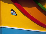 Close-Up of Eye of Osiris on Fishing Boat, Marsaxlokk, Malta, Mediterranean, Europe Photographic Print by Nick Servian